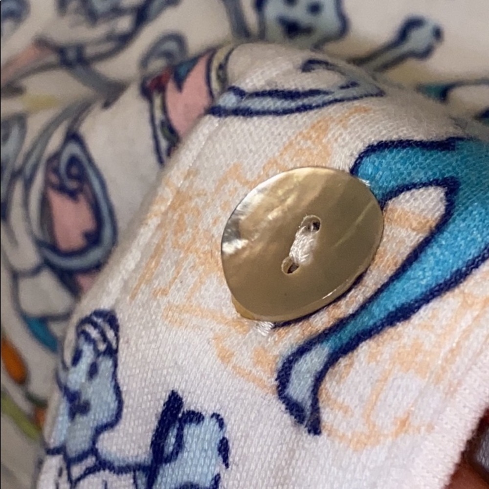 NEW ROLLER RABBIT PALM BEACH MONKEY POLO PAJAMAS TOP SZ M FLORIDA Preppy COTTON - Picture 8 of 14